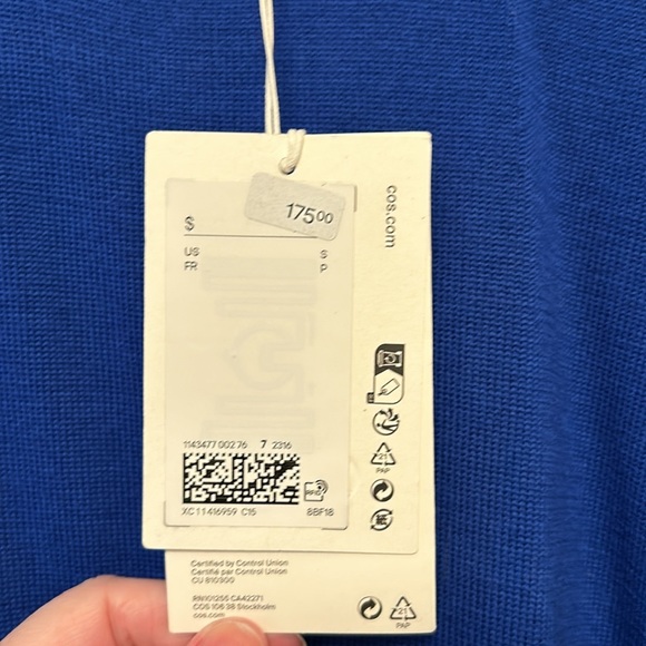 COS Cobalt Blue Knit Dress - Picture 5 of 8